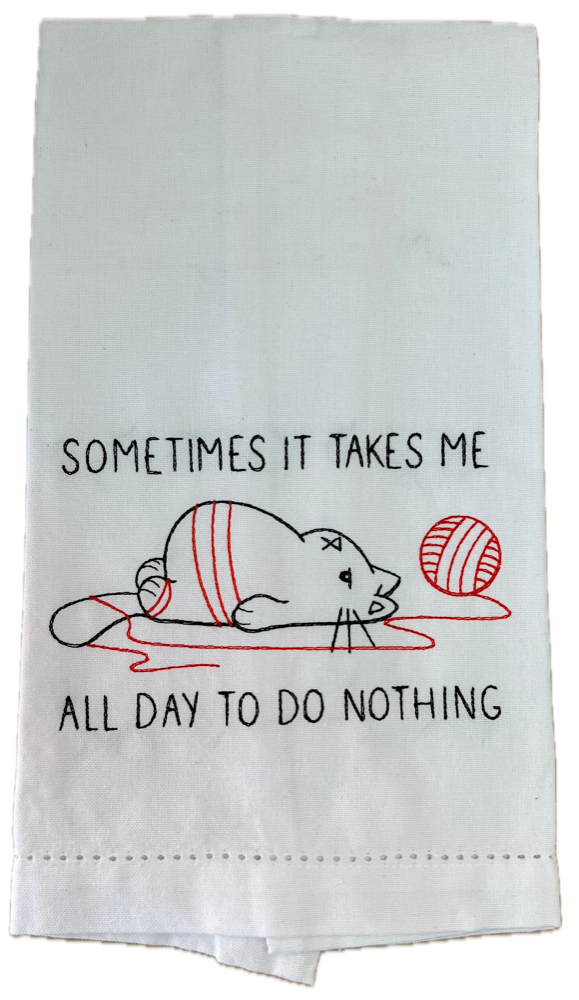 Cat- Sometimes it takes me all day to do nothing
