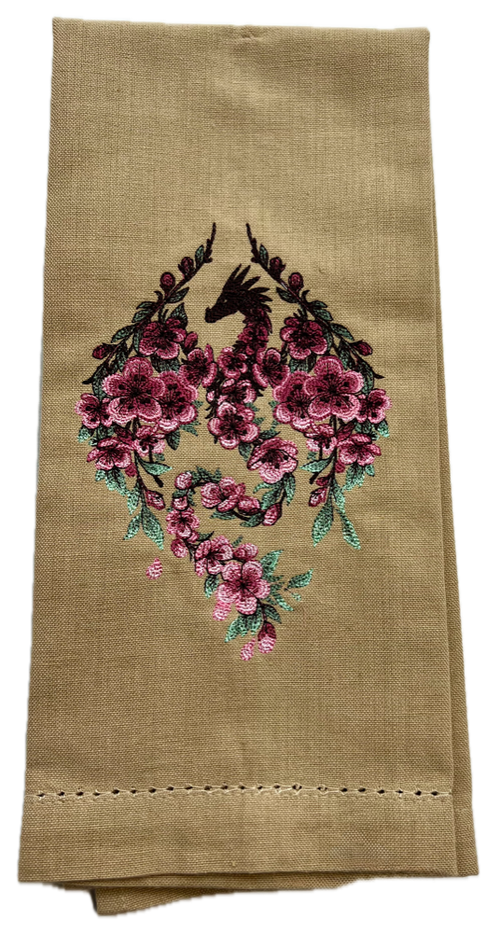 Spring Dragon Tea Towel